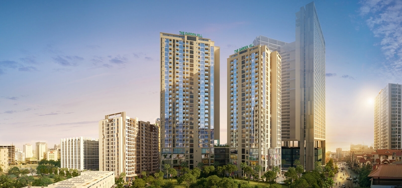 ガーデンヒル高級マンション向けスズカ塗料 – ミーディン、ハノイ